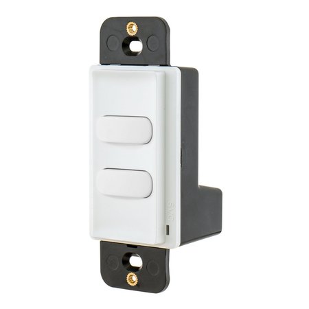 BRYANT Switches and Lighting Control, Decorator Switch, Double Pole, Momentary Contact, 100mA 30V DC, White MSM30W2